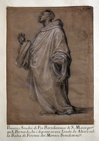 studio di San Bernardo per la Madonna Carondelet da Fra Bartolomeo