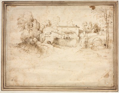 Cascina sul pendio di una collina da Fra Bartolommeo