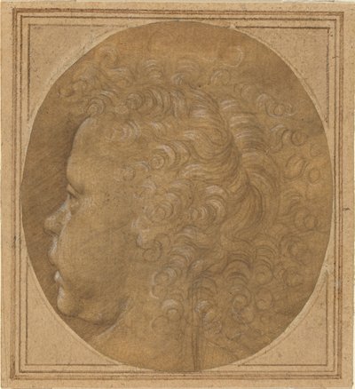 Testa di un bambino (recto) da Fra Bartolommeo