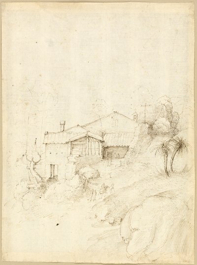 Monastero sul Pendio di una Collina Rocciosa da Fra Bartolommeo