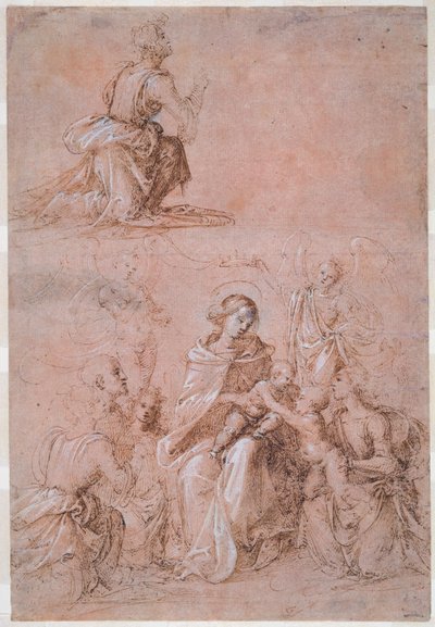 La Vergine e il Bambino circondati da santi e angeli da Fra Bartolommeo