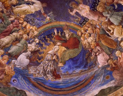Incoronazione della Vergine, dettaglio dal ciclo La Vita della Vergine da Fra Filippo Lippi