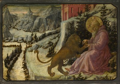 San Girolamo e il leone, Pannello della predella dell