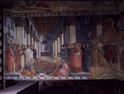 La celebrazione delle reliquie di Santo Stefano (mostrando parte del martirio di Santo Stefano), 1452-66 da Fra Filippo Lippi