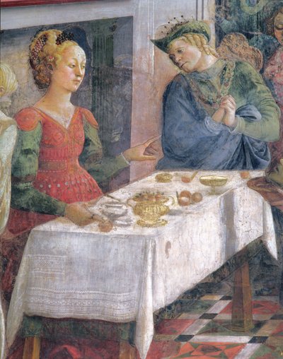 La festa di Erode (dettaglio raffigurante Erodiade) da Fra Filippo Lippi
