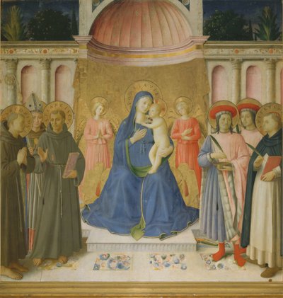 Sacra Conversazione Pala von Bosco ai Frati da Fra Giovanni Angelico da Fiesole