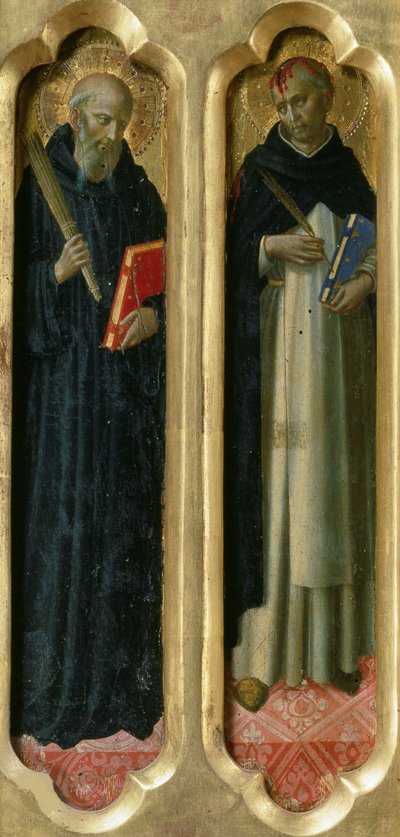 Santi Benedetto e Pietro il Martire dal Pala di Perugia da Fra Giovanni Angelico da Fiesole