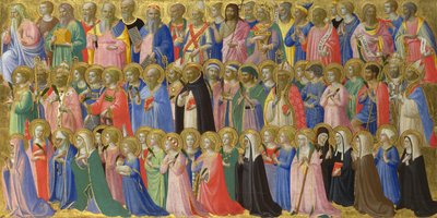 I precursori di Cristo con santi e martiri Pannello dall