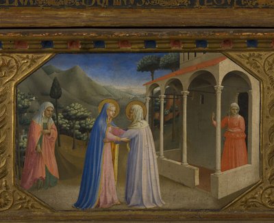 La Visitazione La Annunciazione retablo con 5 scene di predella, 1430-1432 da Fra Giovanni Angelico da Fiesole