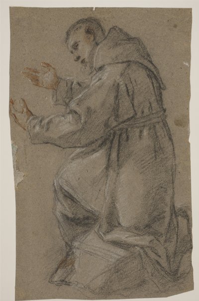 Frate inginocchiato con le mani tese da Fra Semplice da Verona