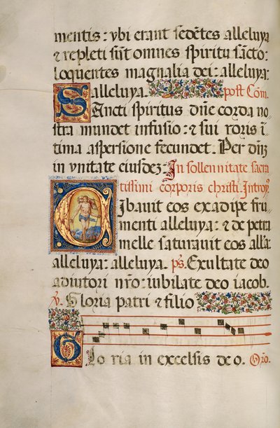 Iniziale C: Il Cristo risorto da Fra Vincentius a Fundis