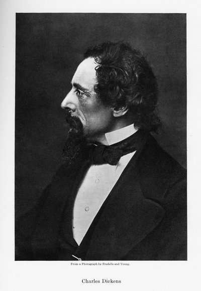 Charles Dickens, romanziere inglese, c. 1860 da Fradelle and Young