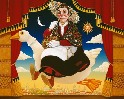 Dan Leno (1860-1904) come Madre Oca da Frances Broomfield