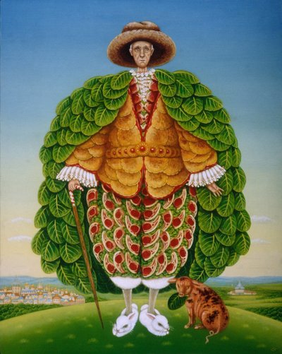I nuovi vestiti (Ivor Cutler come personaggio nella poesia di Edward Lear) da Frances Broomfield