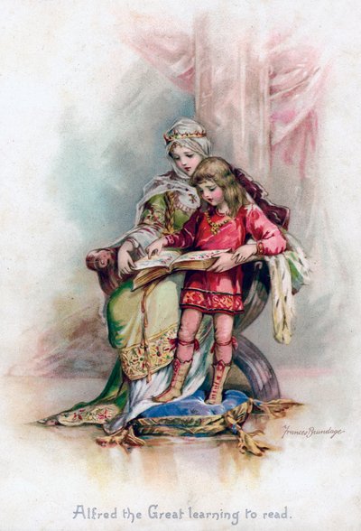 Alfredo il Grande che impara a leggere, 1897 da Frances Brundage