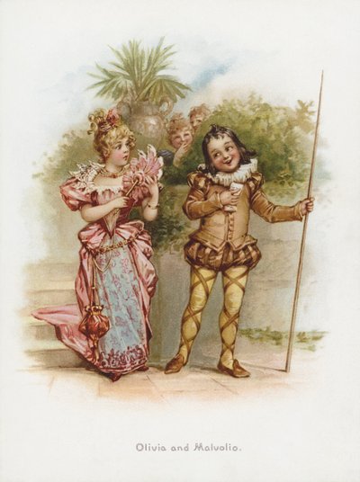 Olivia e Malvolio da Frances Brundage
