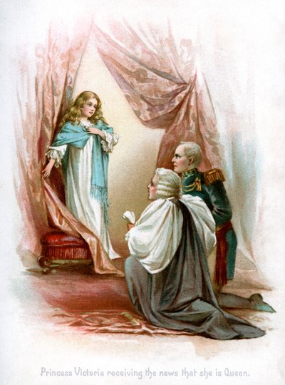 La principessa Vittoria riceve la notizia di essere regina, 1897 da Frances Brundage