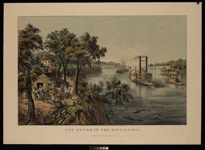 Bassa marea nel Mississippi Robert E Lee da Frances Flora Bond (c.1812 76) (after) Palmer