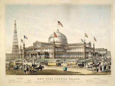 Palazzo di cristallo di New York da Frances Flora Bond Palmer