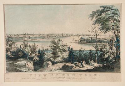 Veduta di New York da Weehawken-North River da Frances Flora Bond Palmer