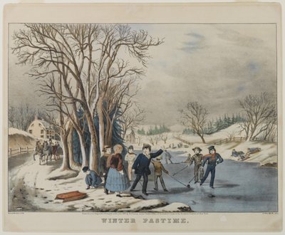 Passatempo invernale, inciso da Nathanial Currier, 1855 da Frances Flora Bond Palmer