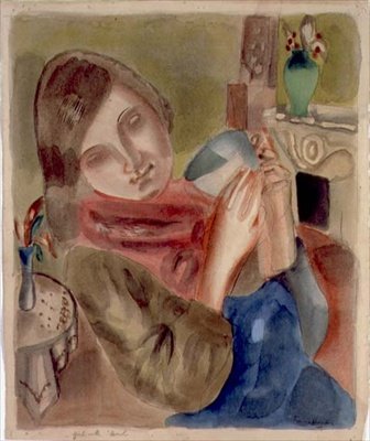 Ragazza con una ciotola da Frances Hodgkins