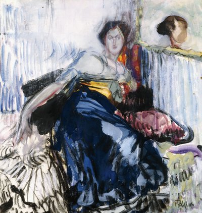 Donna sdraiata da Frances Hodgkins