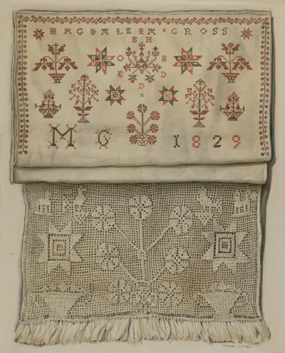 Asciugamano da esposizione del 1829 da Frances Lichten
