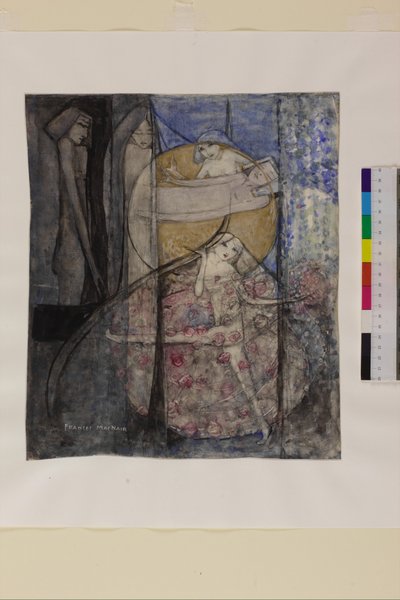 Donna in piedi dietro il sole da Frances Macdonald