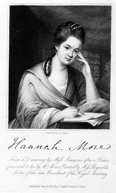 Hannah More, inciso da Edward Scriven, 1838 da Frances Reynolds