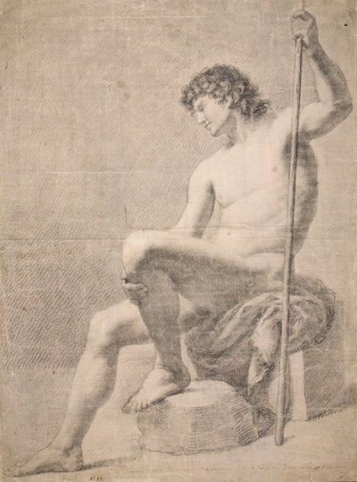 Nudo Maschile Seduto da Francesc Agustín