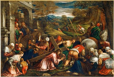 La Montee au Calvaire - Gesù Cristo porta la croce ... da Francesco (1549 92) Bassano