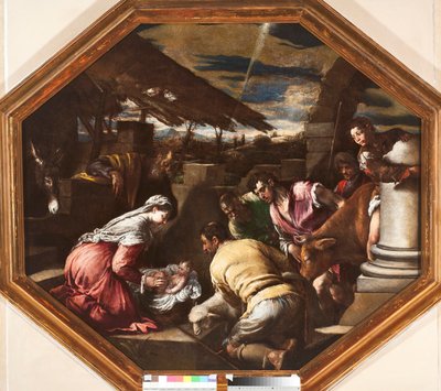 Adorazione dei pastori, dipinto di Francesco da Ponte detto Francesco Bassano, Genova, Musei di Strada Nuova da Francesco Bassano