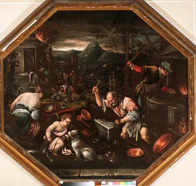 Allegoria del fuoco. Dipinto di Francesco da Ponte detto Francesco Bassano, Genova, Musei di Strada Nuova da Francesco Bassano