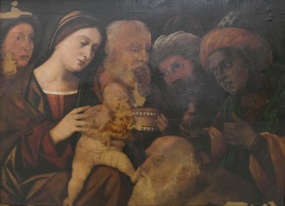 Adorazione dei Magi, probabilmente di Francesco Rizzo da Santacroce da Francesco (fl.1508 45) Rizzi da Santacroce