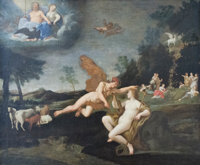 Giove invia Mercurio ad Apollo da Francesco Albani