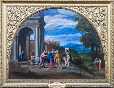 Paesaggio con la visitazione da Francesco Albani