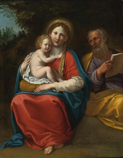 La Sacra Famiglia in un paesaggio da Francesco Albani
