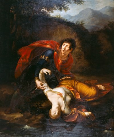 Rhadamistus getta Zenobia ferita nel fiume Araxes da Francesco Alberi