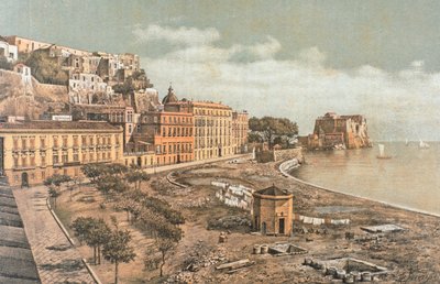 Via Chiatamone a Napoli, illustrazione da 