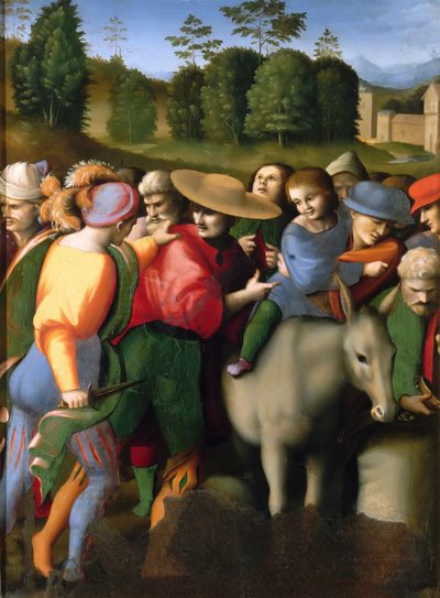 Leggenda di Giuseppe: Il ritrovamento del cappello, 1515-1516 da Francesco Bacchiacca