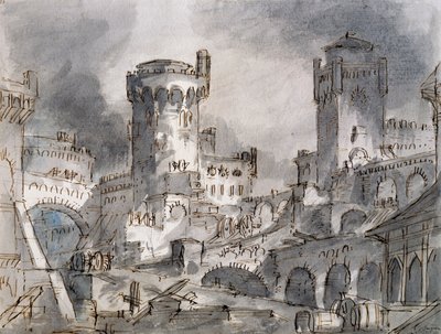 Scenografia di Francesco Bagnara per la prima scena di L