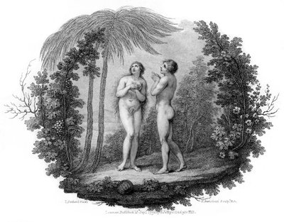 Adamo ed Eva, 1796 da Francesco Bartolozzi