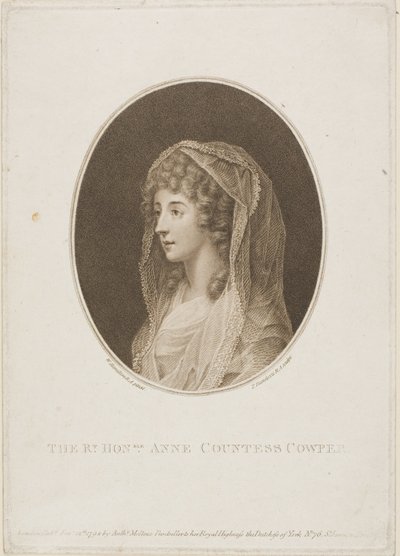 Anna Contessa Cowper da Francesco Bartolozzi