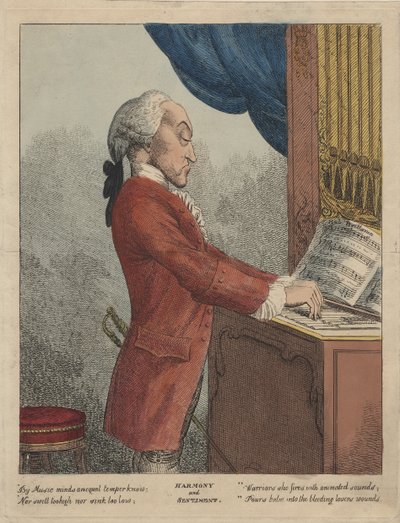 Armonia e sentimento, c.1785 da Francesco Bartolozzi