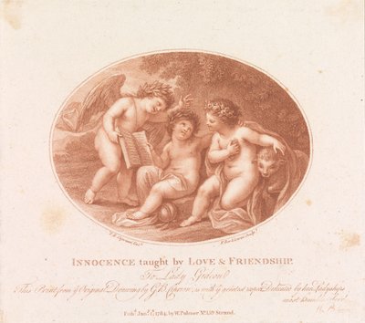 Unschuld gelehrt durch Liebe und Freundschaft da Francesco Bartolozzi