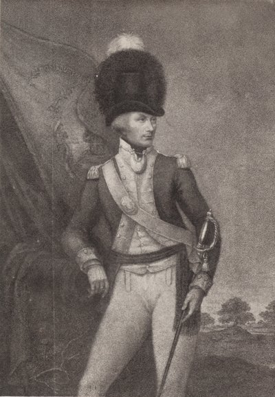 Tenente colonnello Cox, Volontari di Bloomsbury, XVIII secolo, 1909 da Francesco Bartolozzi