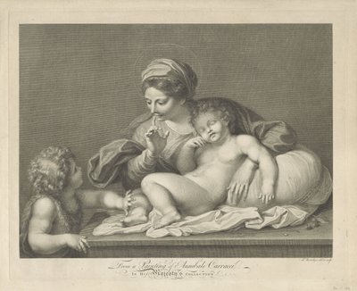 Maria con Bambino e il giovane Giovanni Battista da Francesco Bartolozzi