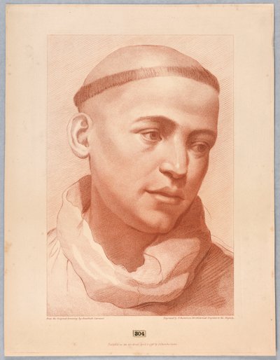 Testa di monaco da Francesco Bartolozzi