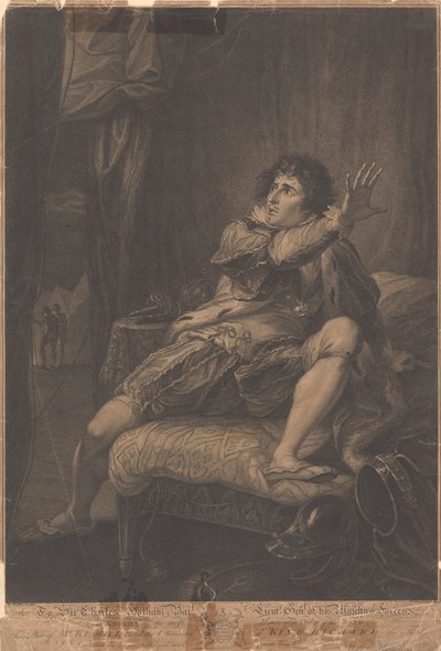 Mr. Kemble nel Personaggio di Re Riccardo III - "Riccardo III," Atto V, Scena V da Francesco Bartolozzi